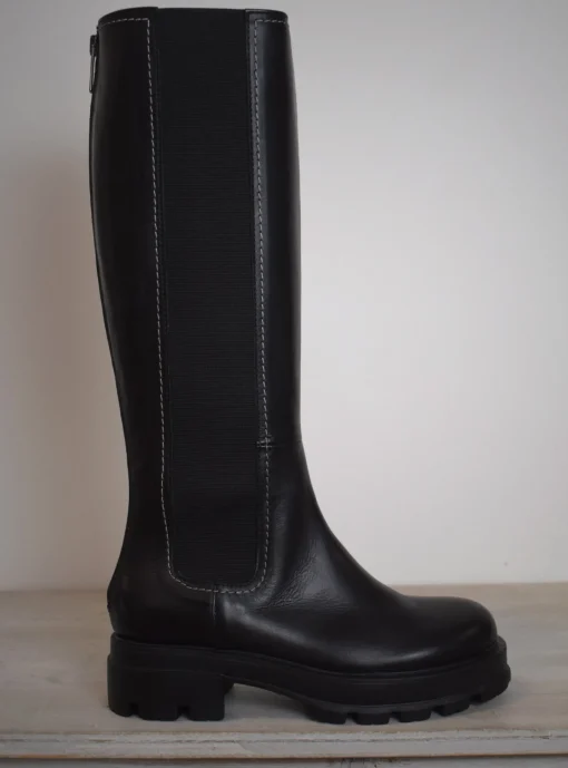 Vitello Long Boot Black