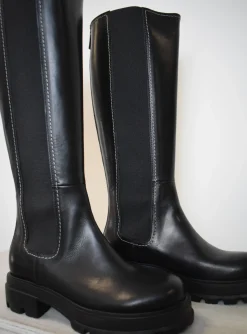 Vitello Long Boot Black