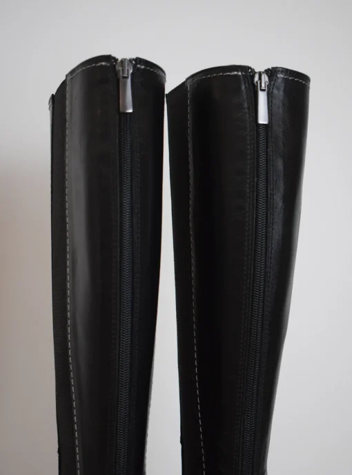 Vitello Long Boot Black