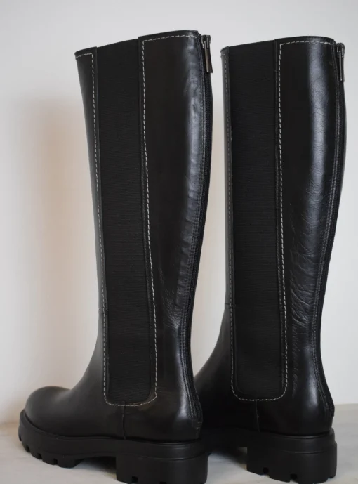 Vitello Long Boot Black