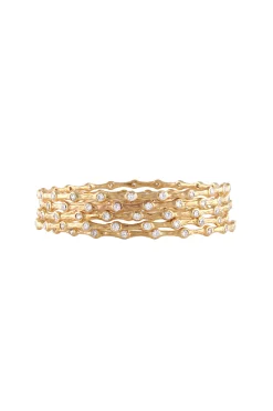 5 Wave Stone Bangle