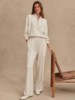 Wide Leg Pant 30 Ivory Marl