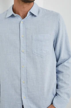 Wyatt Shirt Blue Melange