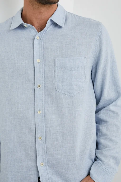 Wyatt Shirt Blue Melange
