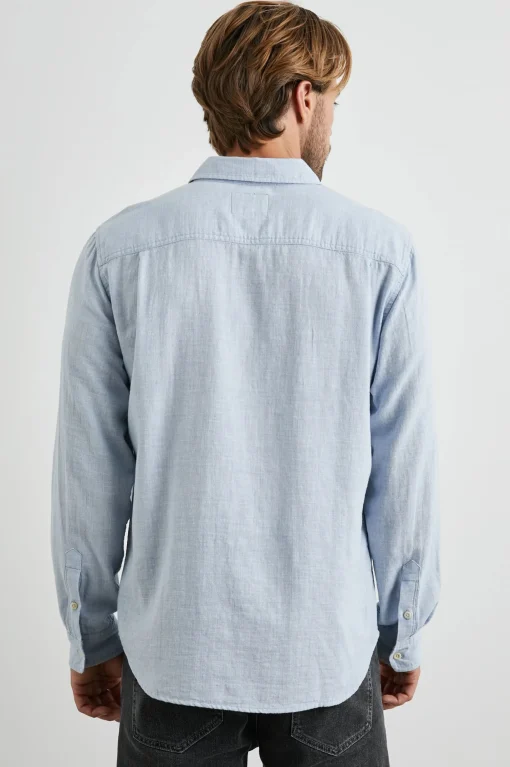 Wyatt Shirt Blue Melange