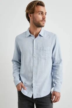 Wyatt Shirt Blue Melange
