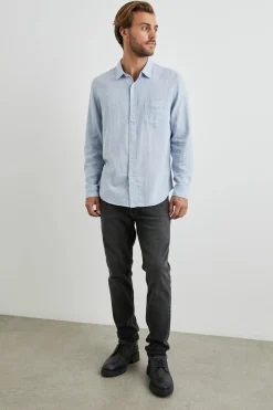 Wyatt Shirt Blue Melange