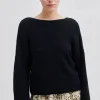 Ymma Knit Open Back Black