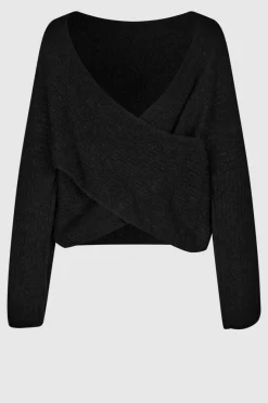 Ymma Knit Open Back Black