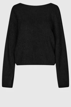 Ymma Knit Open Back Black
