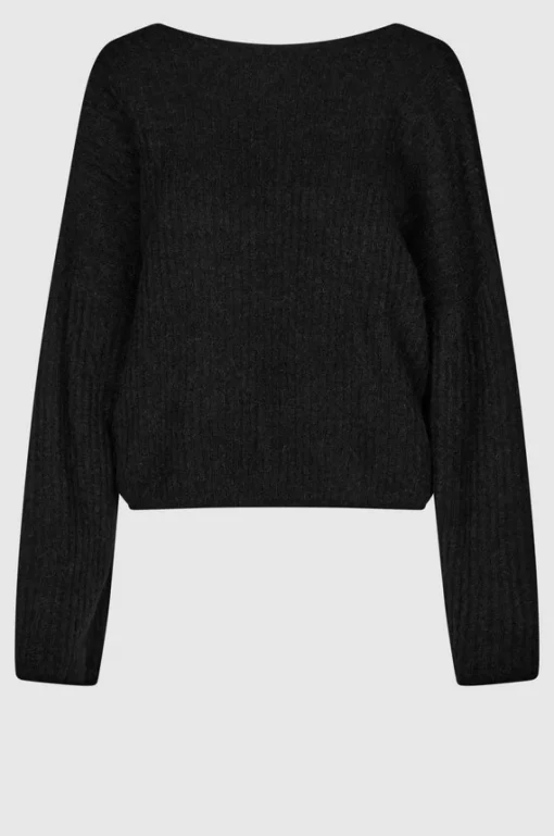 Ymma Knit Open Back Black